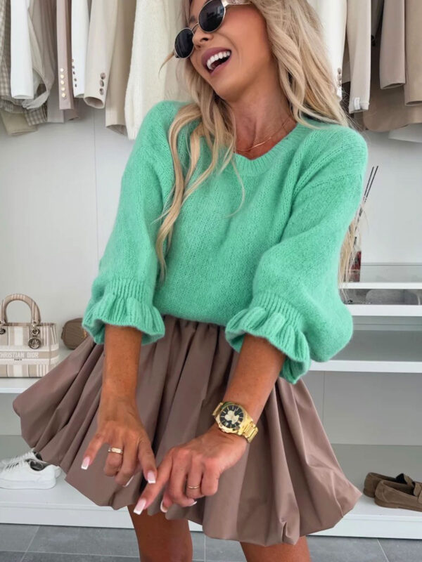 Frosted Mint Knit Jumper Sweater