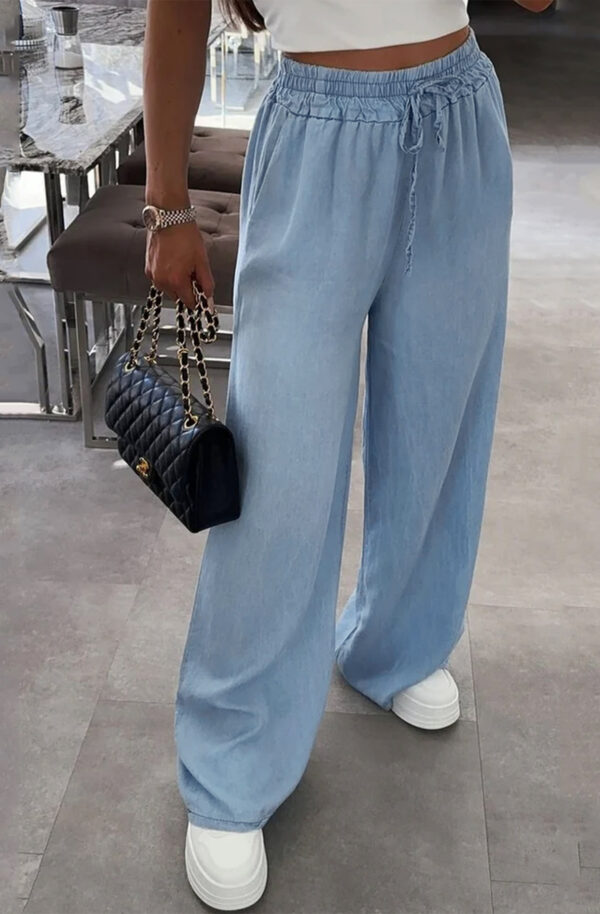 Breeze Pocket Trousers – Light Blue - Image 2