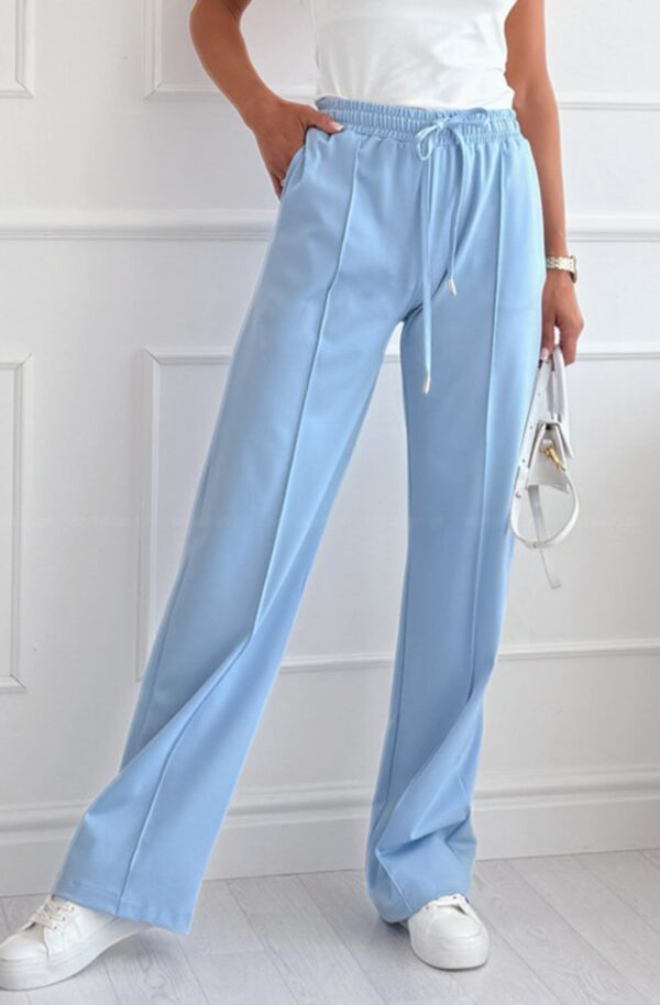 Azure Ease Drawstring Pocket Detail Trouser