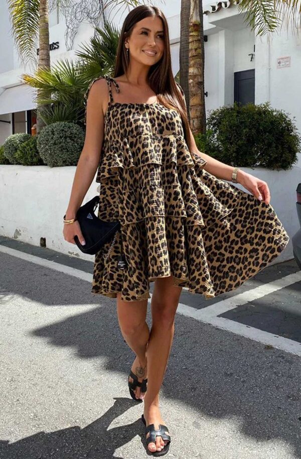 Leopard Animal Print Dress - Image 2