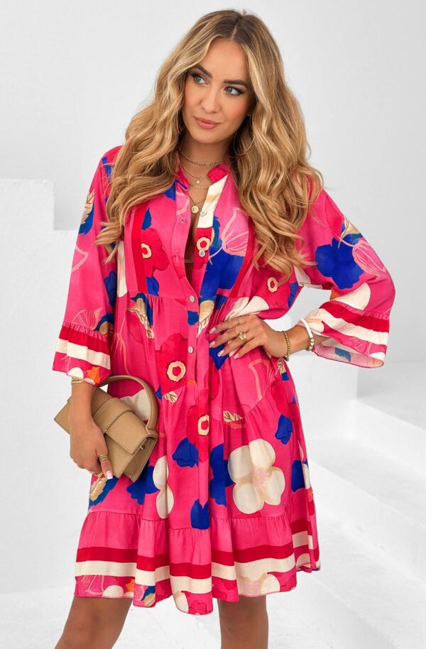 Fuchsia Boho Tunic – Oversized - Image 3