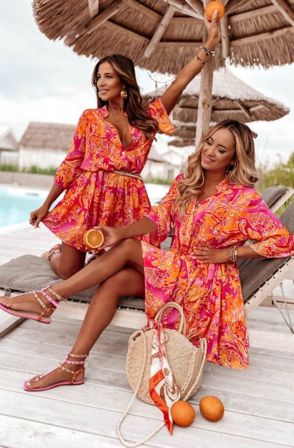Spice Glow Boho Tunic Dress - Image 2