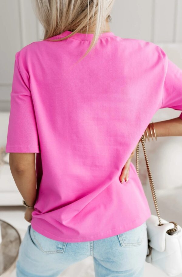 Bella Graphic Glass White Tee Shirt for Women - Image 9