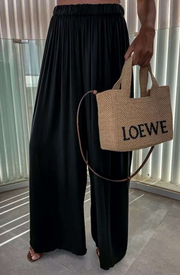 Italian-Made Wide-Leg Loungewear Trousers for Women - Image 2