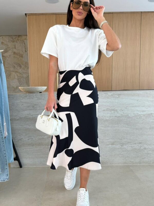 Obsidian Flow Midaxi Skirt for Women