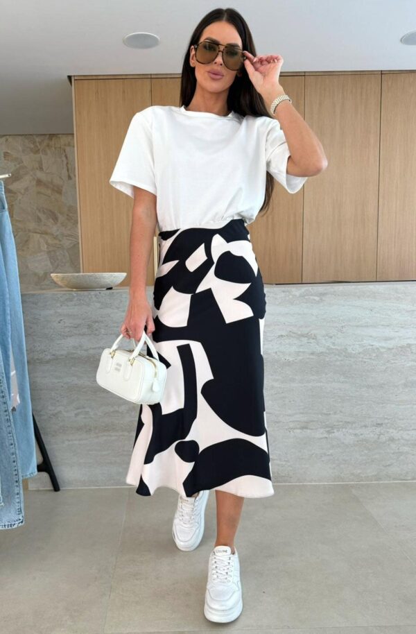 Obsidian Flow Midaxi Skirt for Women