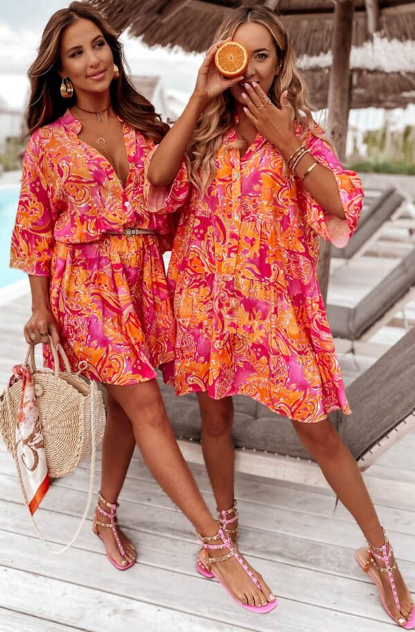 Isola Bloom Dress – Fire Petal - Image 2