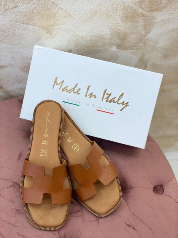 Sandals Pelle Crosta Camel