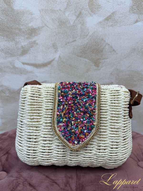 🤍 Ivory Pebble Luxe Woven Crossbody