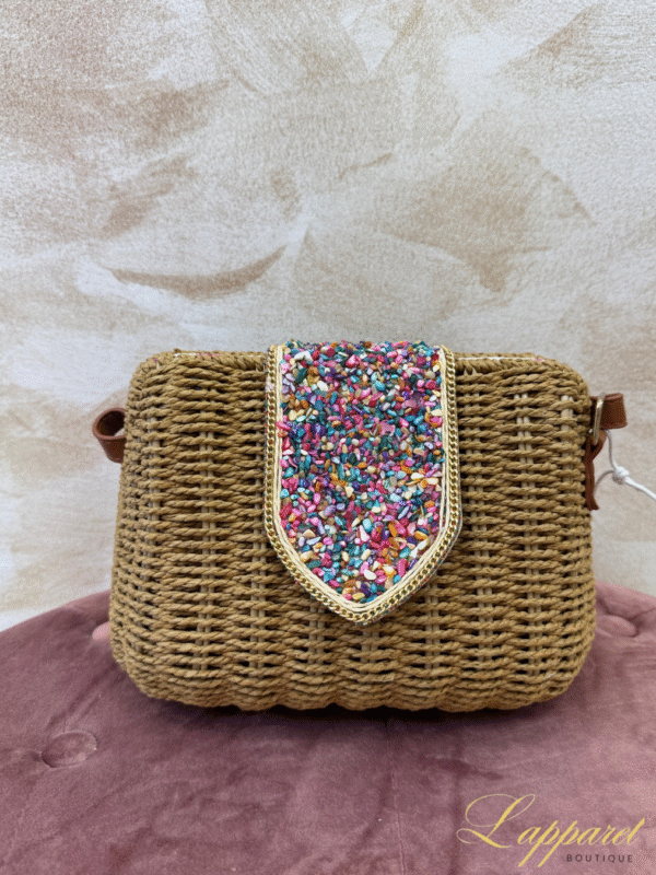 🌈 Pebble Luxe Woven Crossbody