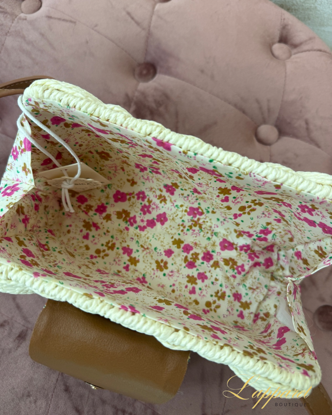 π€ Ivory Pebble Luxe Woven Crossbody - Image 2