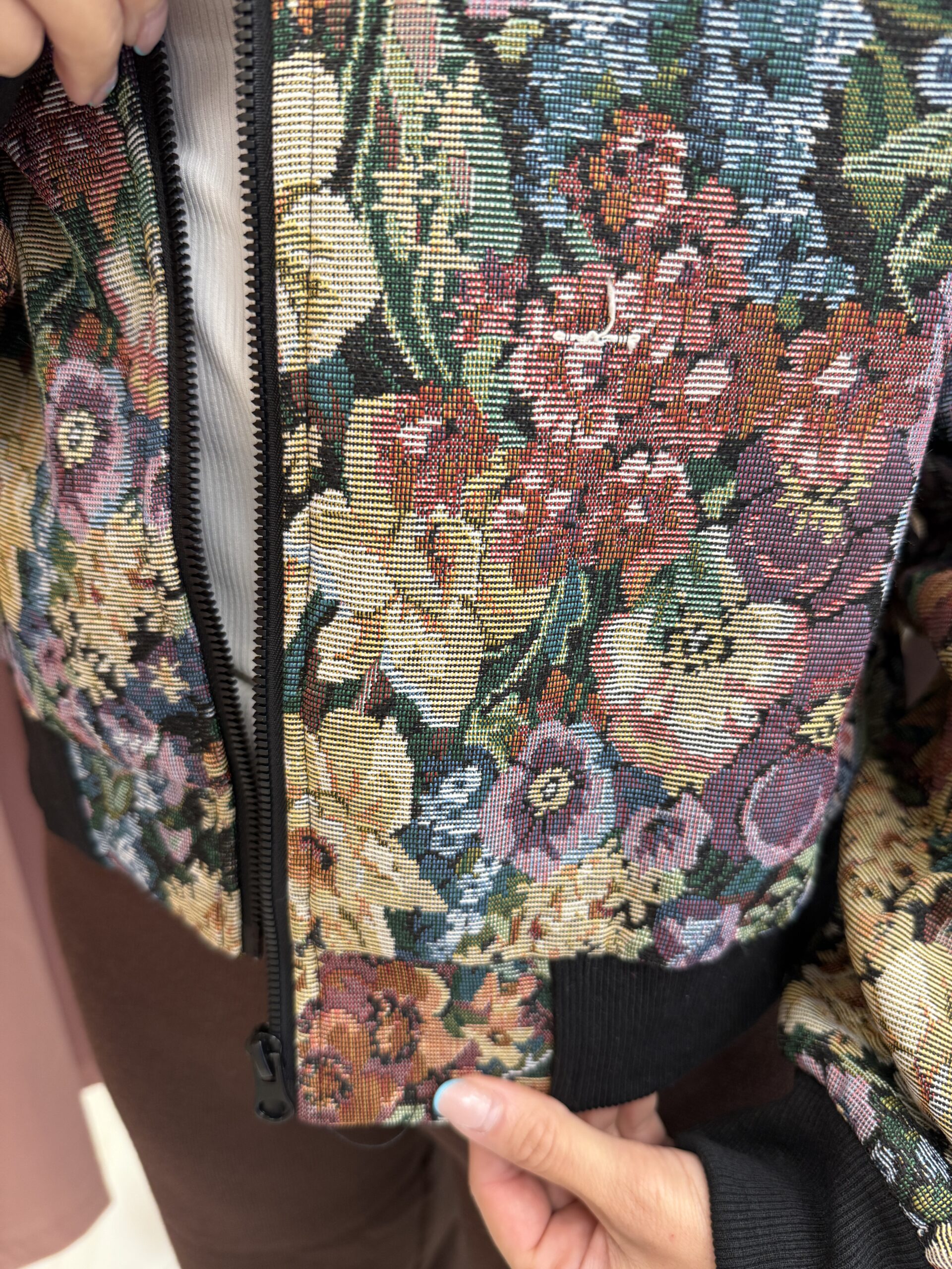 Vera Florentine Bomber โ Midnight Bouquet - Image 3