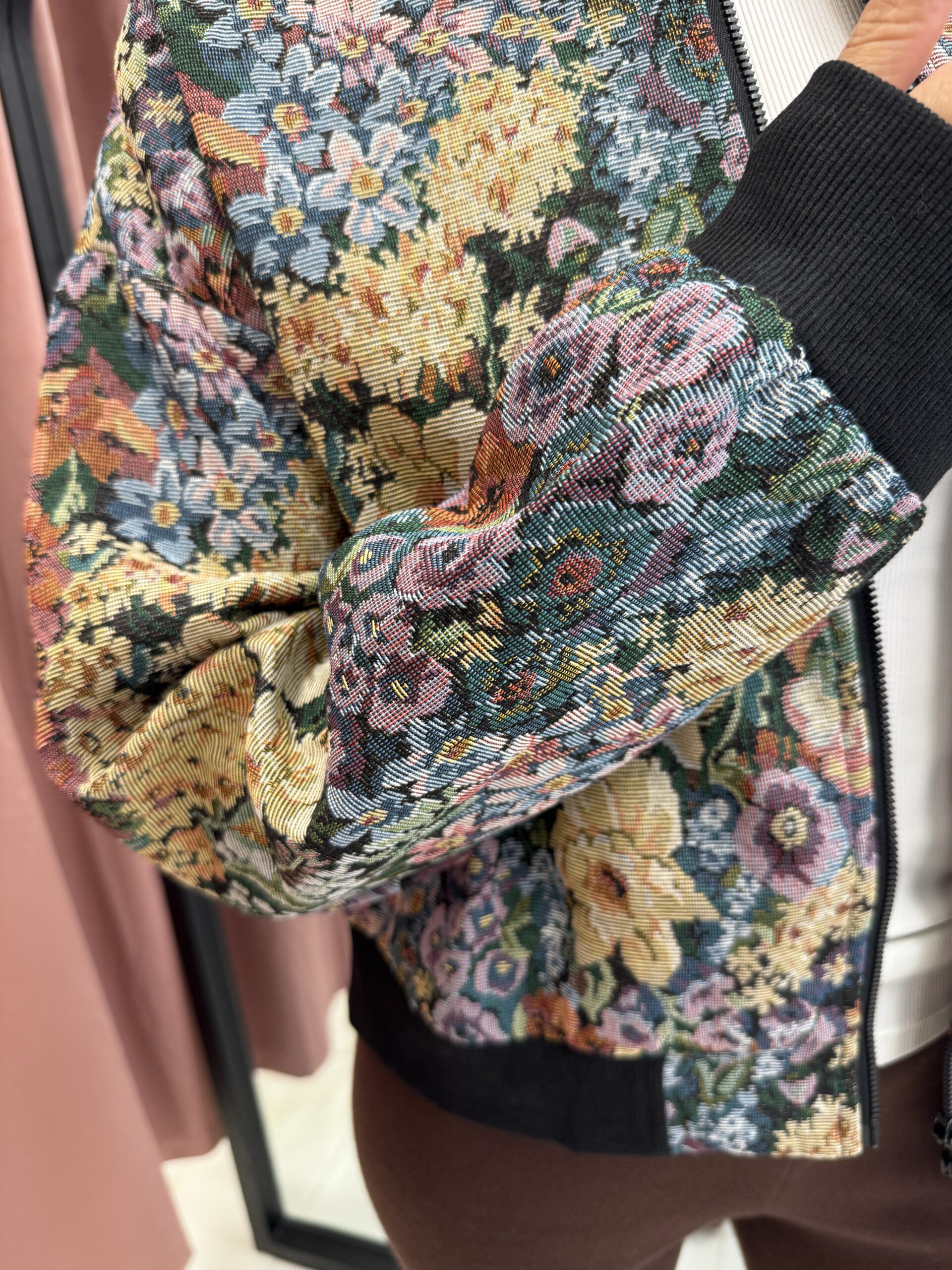 Vera Florentine Bomber โ Midnight Bouquet - Image 2