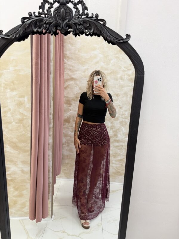 Amara Sheer Lace Maxi Skirt