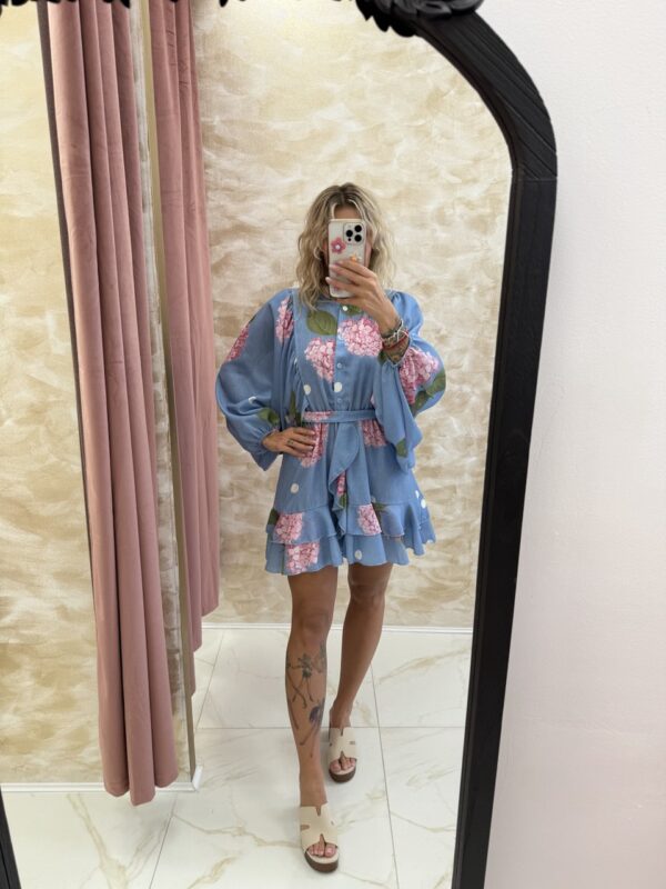 Hydrangea Bloom Mini Dress