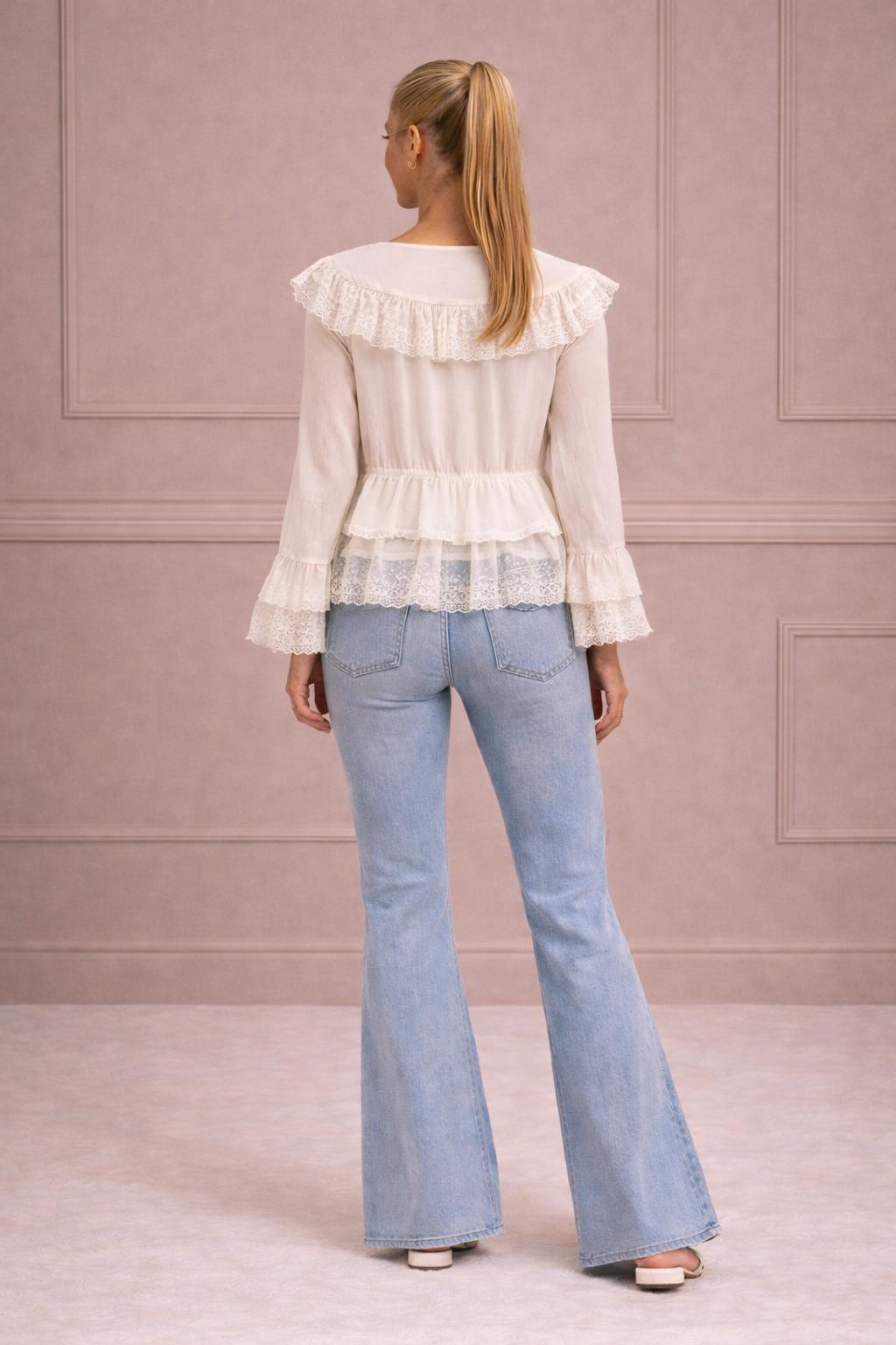 Fleur Delicate Lace Blouse - Image 3