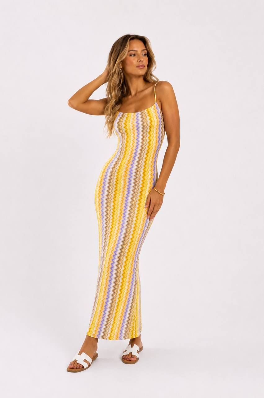 💛 Capri Breeze Dress – Yellow - Image 2