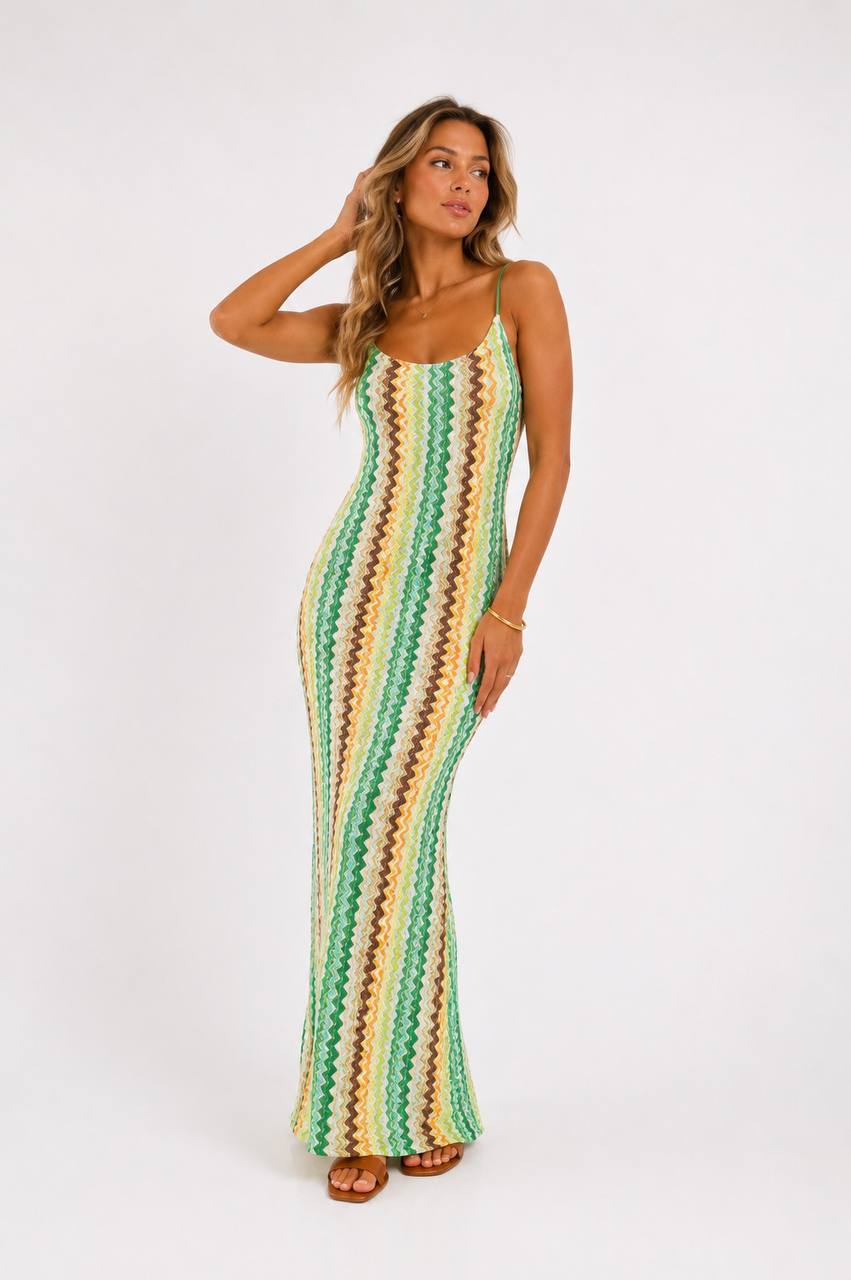 💚 Capri Breeze Dress – Green - Image 2