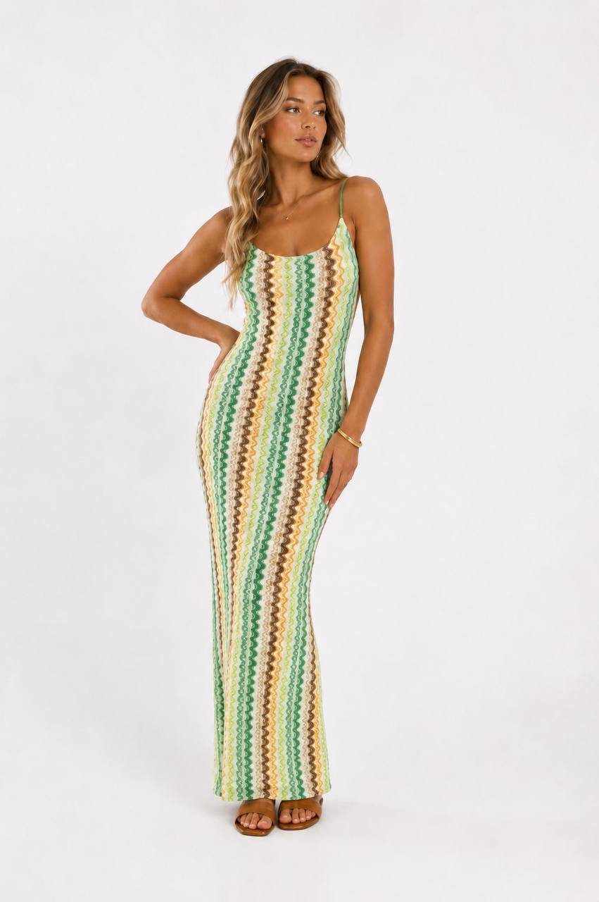 💚 Capri Breeze Dress – Green
